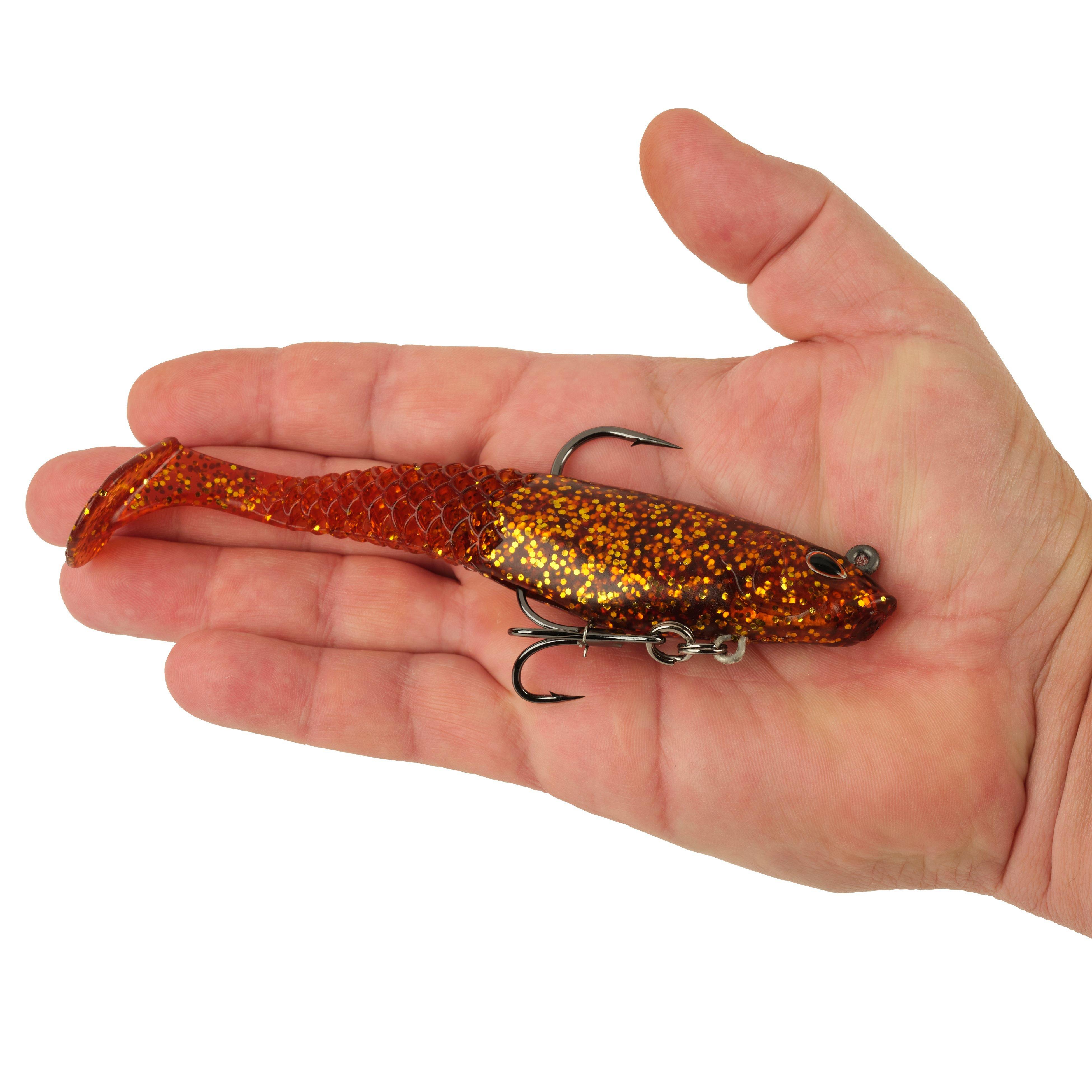 Berkley PowerBait® Saltwater Pre-Rigged Cullshad, 6 in, Root Beer Gold