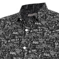thumbnail image 3 of Camisa Casual Negro Yakuza Kanda Letras, 3 of 3