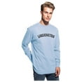 thumbnail image 2 of Daxton Retro Washington Arch Font Long Sleeves T Shirt Soft Med Weight Cotton, Sky Tee Black Font, 2XL, 2 of 2