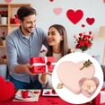 thumbnail image 1 of Caja De Regalo Joyero de corazón rosa con rosa preservada, caja de regalo de recuerdo de doble corazón para mujer (1 unidad) JASKFLY, 1 of 9
