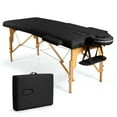 thumbnail image 2 of Spaco Portable Adjustable Facial Spa Bed with Carry Case-Black, Massage Bed, 2 of 9