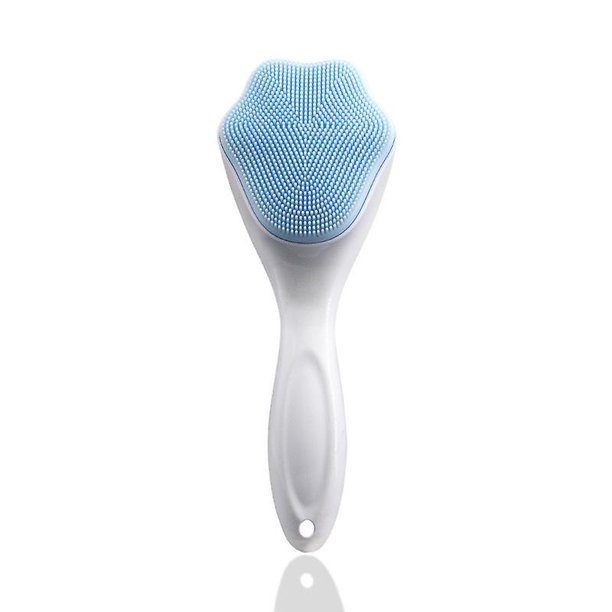 Cepillos faciales de limpieza de silicona suave y grande con mango antideslizante y fácil de agarrar, cepillos de limpieza manuales para exfoliar, masajear, ultrafinos y desmaquillantes