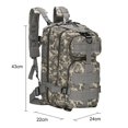 thumbnail image 4 of Mochila para Al Aire Libre 25L Bolsas Oxford Molle Grandes 600D (ACU Digital), 4 of 9