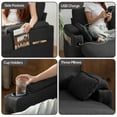 thumbnail image 6 of Convertible Sofa Bed Sleeper Pull Out Sectional Couch with Storage, L Shaped Couch Bed for Living Room,Apartment,Small Space - Dark Gray, 6 of 9