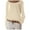 Beige, variant on Kureaily Women's Solid Color Knit T Shirt Top Long Sleeve Basic Layering Shirts For Women Athletic Tee T-Shirts