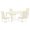 Multi-color, variant on East West Furniture Logan 5-piece Wood Dining Set in Linen White/Light Beige