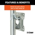thumbnail image 3 of CURT 28116 Marine Boat Trailer Jack with 8-Inch Wheel, 1,500 lbs. 11 Inches Vertical Travel, 3 of 5