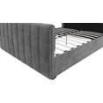 thumbnail image 4 of DHP Dante Upholstered Platform Bed, Grey Velvet, Queen, 4 of 22