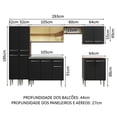 thumbnail image 3 of Cocina Integral Madesa 293cm con tarja Emilly, 3 of 9