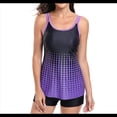 thumbnail image 1 of Traje de Baño de Dos Piezas para Mujer, con Control de Abdomen, Holgado, Talla XL, Color, 1 of 9