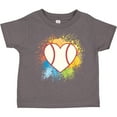 thumbnail image 3 of Inktastic Baseball Sports Heart Girls Toddler T-Shirt, 3 of 5