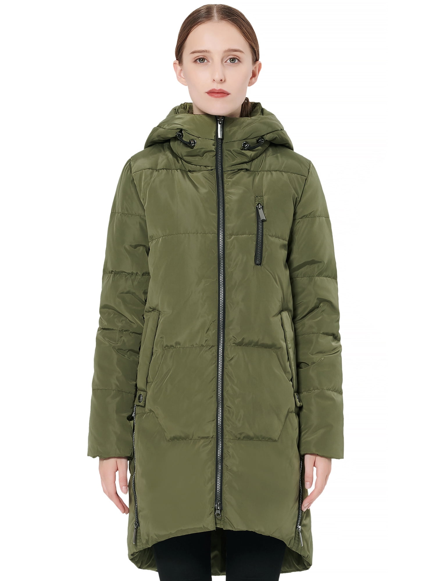 uniqlo coat with fur hood