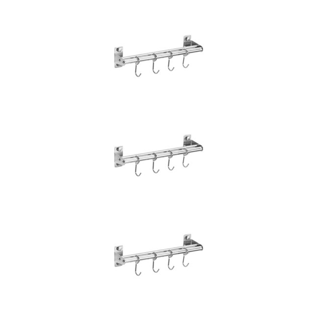 Ruiboury Étagères en Acier Inoxydable pour Cuisine Installation Facile Résistant à la Rouille Facile à Installer Double Poteau Organisé+30cm+4 3ensemble