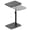 Black-11.8*15.7 in-Standard, variant on Brown 15.7*19.7 in Standard TV Tray C-Shaped Adjustable Height Swivel Side Table