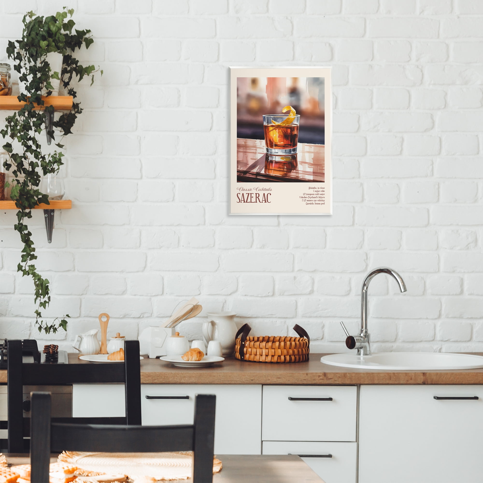Stupell Industries Sazerac on Reflective Surface Wall Plaque Art, design by Andreas Magnusson