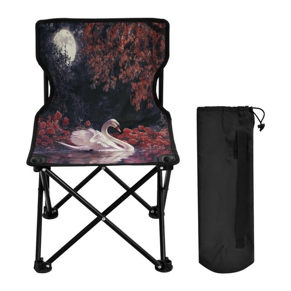 BZSMCE Camping Chairs Modern Moonlit Grace Pattern Folding chair