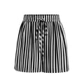 thumbnail image 5 of Admvng Womens Casual Striped Shorts Drawstring Waist Everyday Wear, 5 of 7