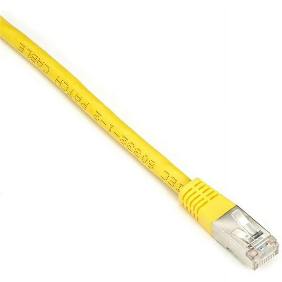 Black Box Shielded Stranded Patch Cable 26 AWG CAT6 Yellow 6ft EVNSL0272YL-0006