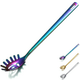 thumbnail image 1 of ReaNea Rainbow Pasta Server, Spaghetti Spoon Stainless Steel Spaghetti Server For Cooking, Noodle Pasta Fork Spoon Spork, 1 of 7