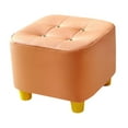thumbnail image 1 of Reposapiés cuadrado para niños, asiento otomano antideslizante, muebles estables, taburete otomano para Naranja, 1 of 9
