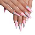 thumbnail image 2 of ruzhgo Faux Ongles Longueur Cercueil Résistants aux Rayures Ongles à Presser Amovibles Bout d'Ongle Ajustable Autocollants de Manucure Filles Type 1 Type 23, 2 of 6