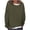 Army Green, variant on Tumotour Pullover for Women False Two Piece Crew Neck Long Sleeve T Shirts Casual Loose Top 2025 Lightweight Sweatshirts Blouse Tops