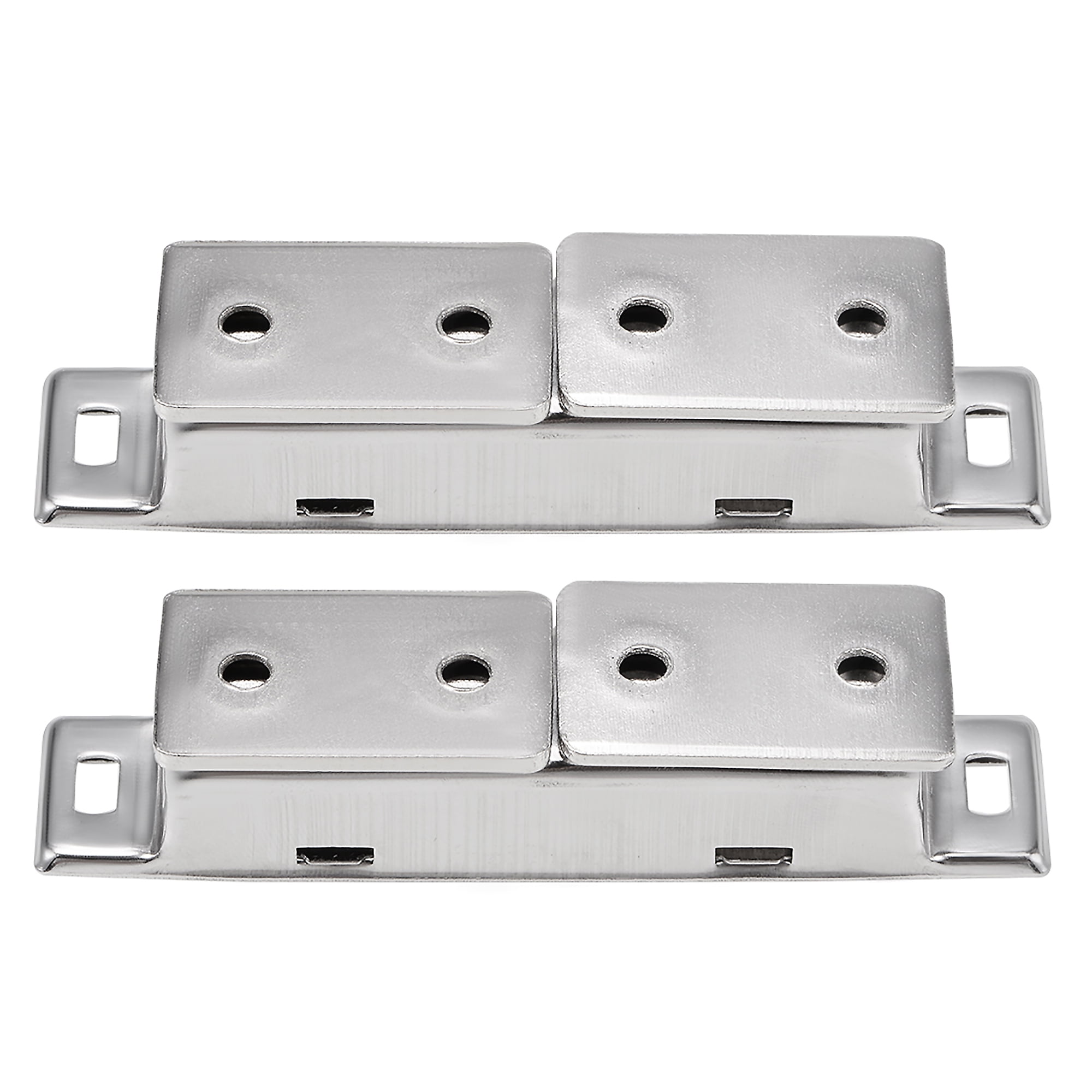 Double Door Latches Catch for Closet Wardrobe Silver