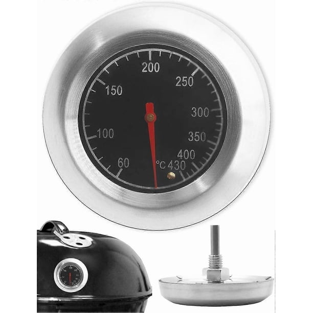 Analog Cooking Thermometer Temperature Resistant, for Barbecue, Smoker, Pots, Pans, Smoker, Diameter 7.5 cm, 10C - 400C