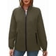 thumbnail image 1 of Chaqueta Impermeable para Mujer, Cortavientos, Impermeable, con Capucha, Plegable y Bolsillos. Verde XL, 1 of 9