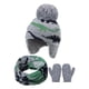 thumbnail image 1 of sweethay Sombrero Bufanda Manoplas Kit Diseño de orejeras Guantes para niños Accesorios de invierno Ropa Decoración Regalos de cumpleaños Sombreros agua Azul L 4-5 ans, 1 of 6