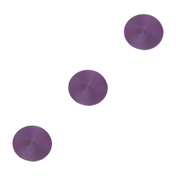 Manteles individuales redondos Naiovety color morado 38 cm