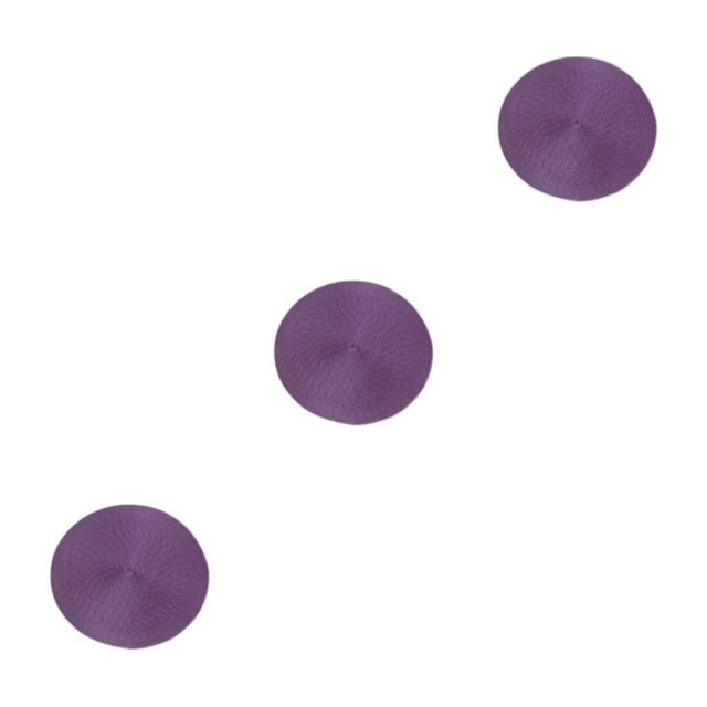 ZheElen Napperons Ronds Robustes et Durables pour Table Polyvalente Légère Violette 3ensemble