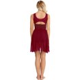 thumbnail image 2 of Robe de Danse Lyrique pour Femmes Robe de Danse Ballet Sans Manches Justaucorps de Performance Robe de Gymnastique Rouge Vin G, 2 of 7