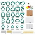 thumbnail image 2 of 193 Pcs Polymer Clay Cutters Set Plastic Clay Earring Cutters with Earring Hooks and Jump Rings Accessories Reusable DIY Polymer Clay Jewelry Craft Making Kit for Kids Gift, 2 of 10