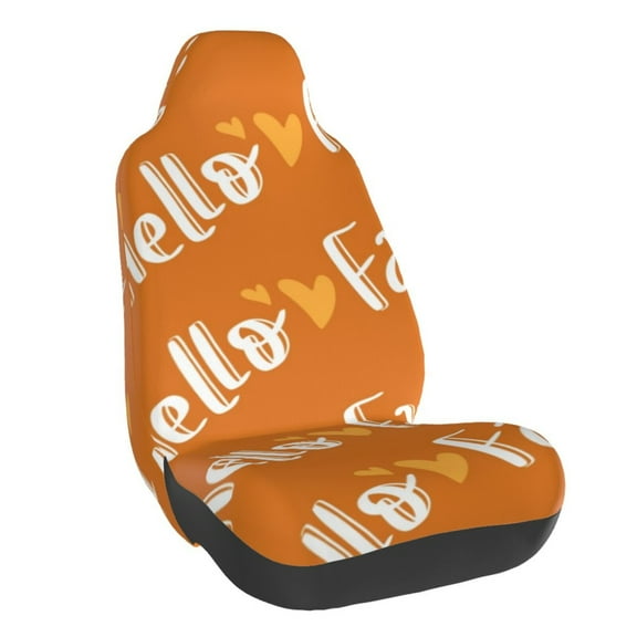 Naloa Hello Fall Car Seat Covers Universal Front Seat Coves for Car Accessories ,Padded Car Covers for Automotive, SUV, Truck, and Van