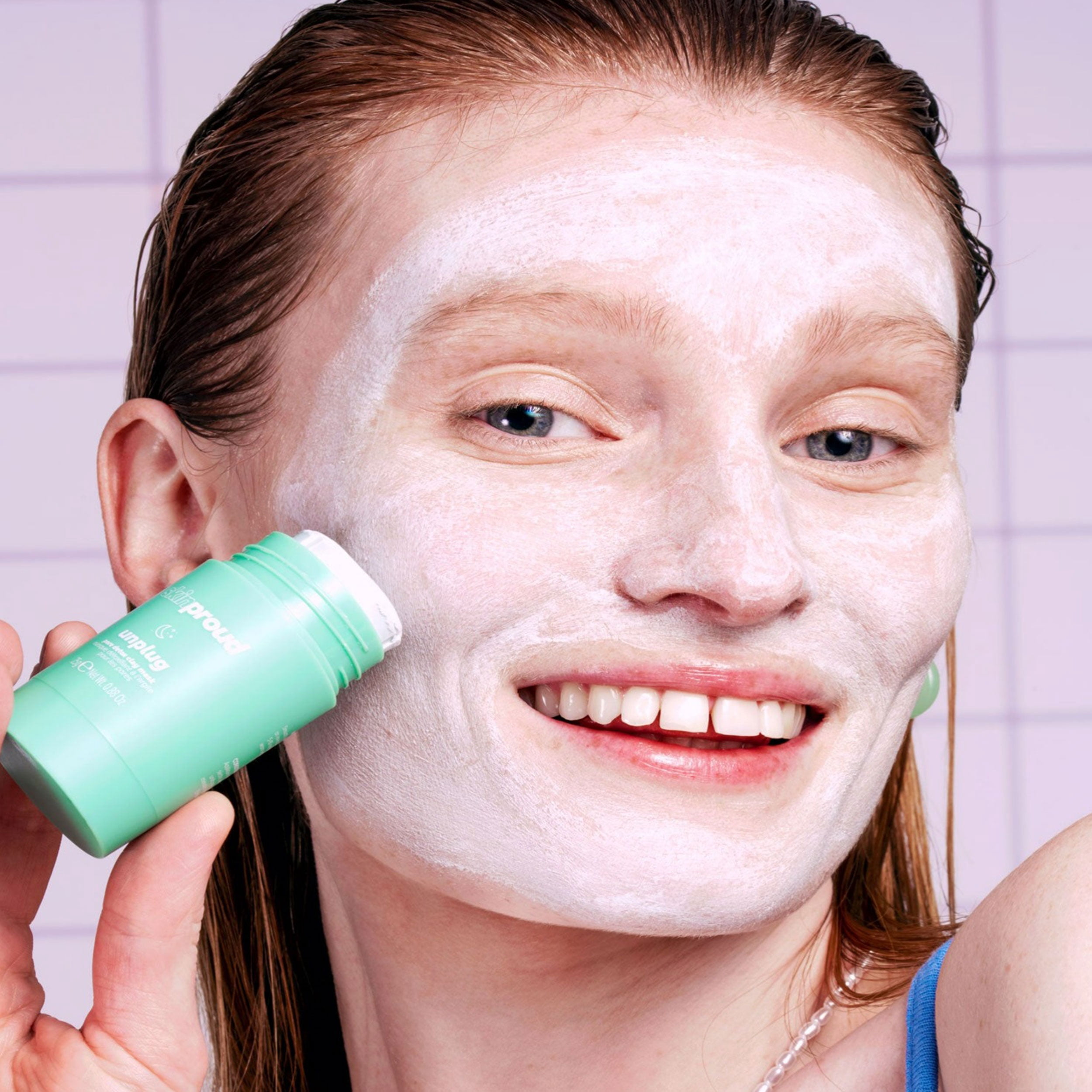 Skin Proud Unplug Pore Detox Clay AHA Stick Mask, For Blemish Prone Skin,1.23 oz