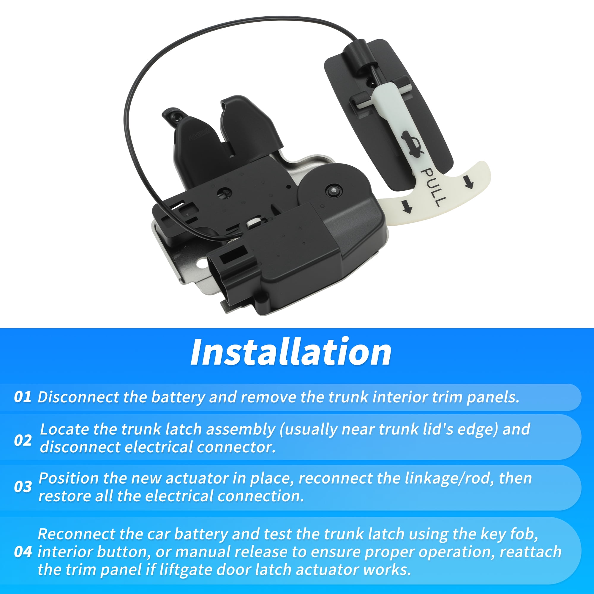 Unique Bargains 846309N00A Rear Trunk Latch Lock Actuator for Nissan Maxima 09-14