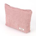 thumbnail image 3 of Bolsa de cosméticos de pana de color sólido Estuche de almacenamiento de viaje para mujer (rosa) Ndcxsfigh Cuidado Belleza, 3 of 9