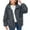 Dark Gray, variant on Scyoekwg Womens Coats Zipper Lapel Thickened Fleece Warm Jacket with Pockets Outwear Loose Winter Warm Jackets Long Sleeve Casual Solid Color Outerwear (Black,S)