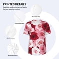 thumbnail image 5 of Rocae Rose for Breathable Men's Baseball T-Shirt Fashionable Casual Baseball Jersey, Moisture-wicking Sportswear XX-Large, 5 of 9