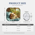 thumbnail image 2 of Kdxio Lazy Home Style Guinea Pig Print 2-Piece Sun Shade Front Windshield - Foldable Car Front Window Sunshades for Most Sedans SUV Truck, 2 of 6