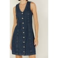 thumbnail image 3 of Levi's Women's Dark Medium Wash Thora Denim Mini Dress Dark Wash X-  US, 3 of 4