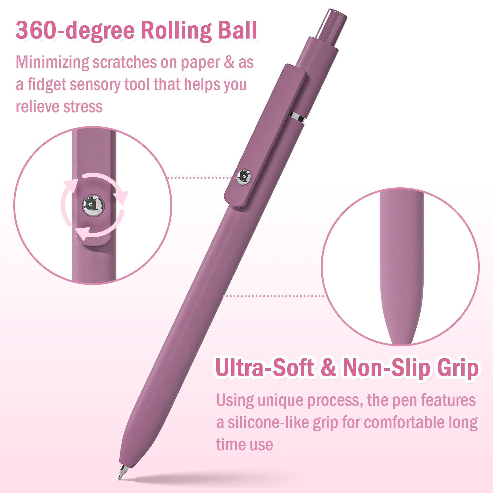 OMEYA 10-Pack Fine Point Retractable Gel Pens photo 7