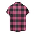 thumbnail image 4 of CHGBMOK Dress Shirts for Men Casual Fashion Turndown Collar Print Short Sleeve Button Shirt Blouse M-5XL, 4 of 5