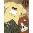 thumbnail image 3 of Halloween Sleepy Ghost T-Shirt Toddler -Image by Shutterstock,  5 Toddler, 3 of 4