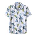thumbnail image 2 of Floenr Mens T Shirts,Men Casual Buttons Beach Turndown Solid Fashion Single-breasted Short-sleeved Shirt, 2 of 9