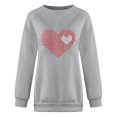 thumbnail image 4 of Qertyioot Chandail en Molleton de la Saint-Valentin pour Femmes, Hiver Col Rond Manches Longues Hauts Blouse Imprimée Régulière, 4 of 4