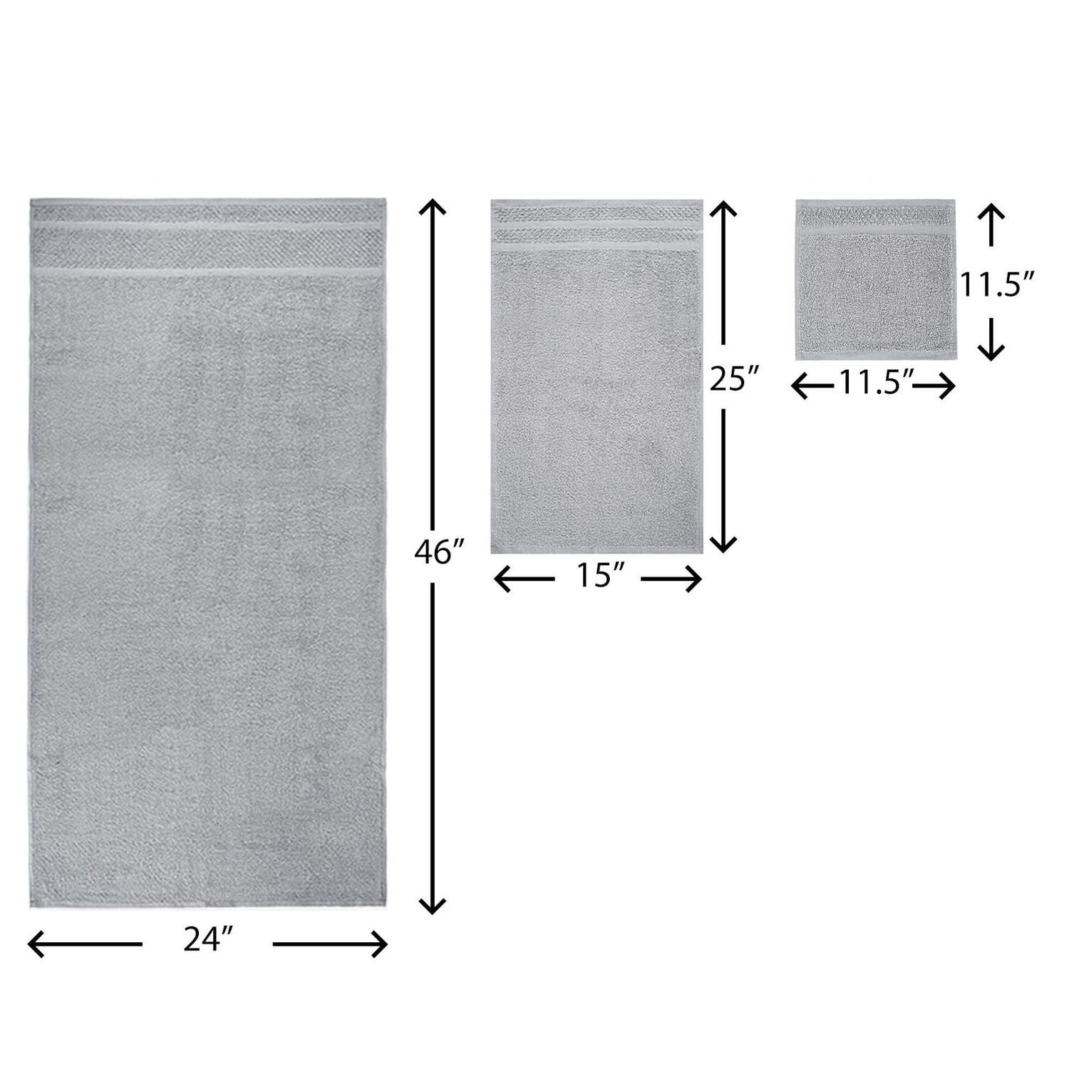 Mainstays Bath Towel Set, Set of 10