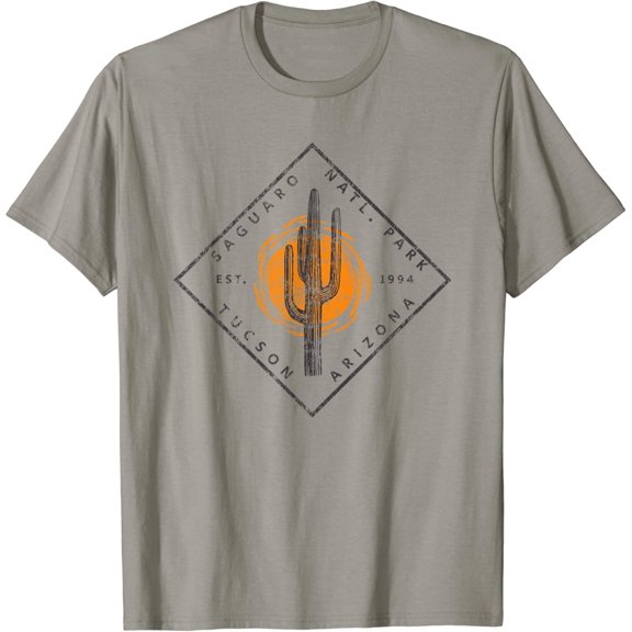 Saguaro Tucson Cactus Art Vintage T-Shirt