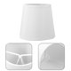 thumbnail image 3 of 2 uds pantalla de lámpara cubierta de lámpara de mesa cubierta de luz de mesa pantalla de repuesto para estudio de cabecera E14, 3 of 6